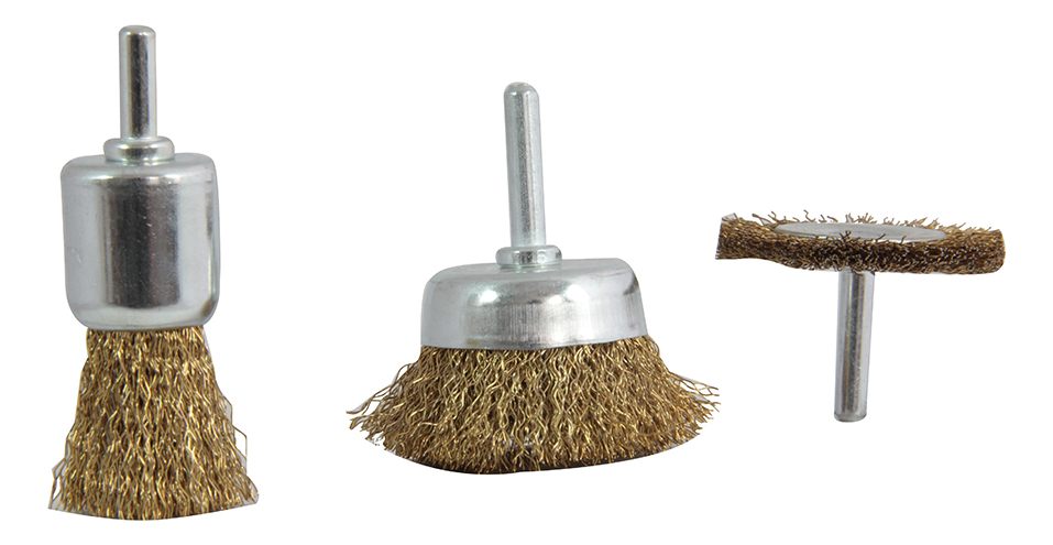 JUEGO DE CEPILLOS (COPA,CARDA Y BROCHA LATONADO) D1002 3 PZ