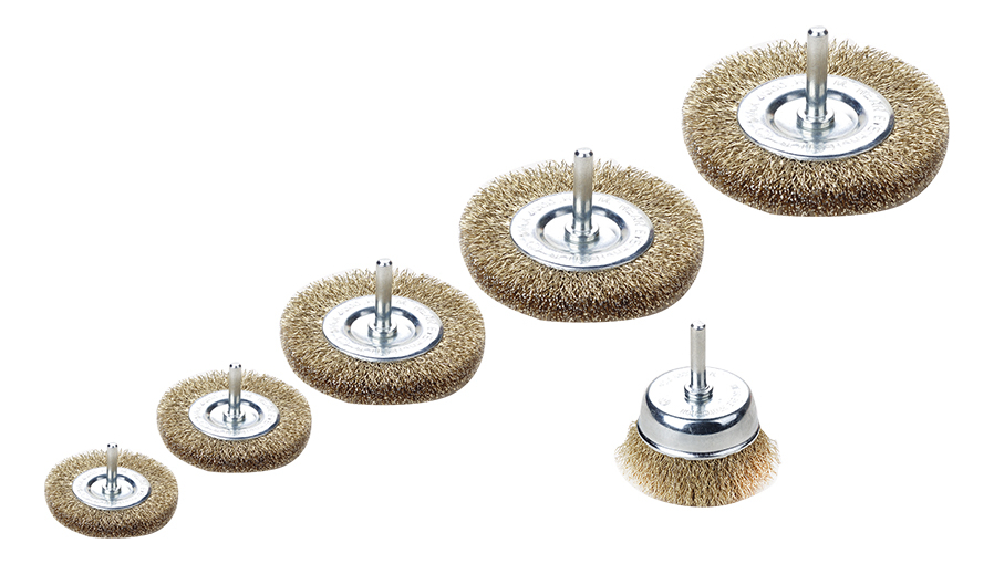Carda Juego Cepillos Con Zanco 1/4" 6 Piezas