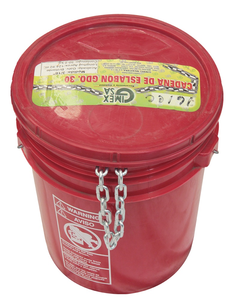 CADENA DE ESLABONES GDO.30 NATURAL (50KG) 7/16"