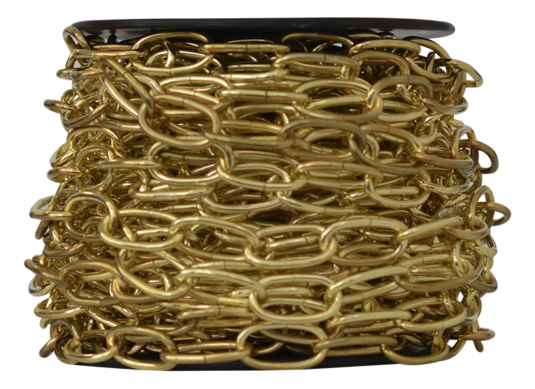 CADENA DECORATIVA 3X19X38MM A2802 LATON. 50MT