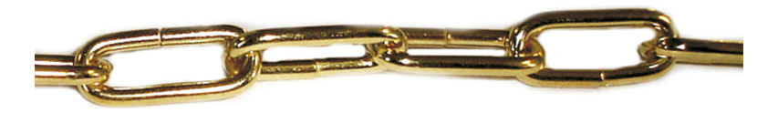 Cadena de Candil 2.5X12X25MM Latonada 92CM NO.2