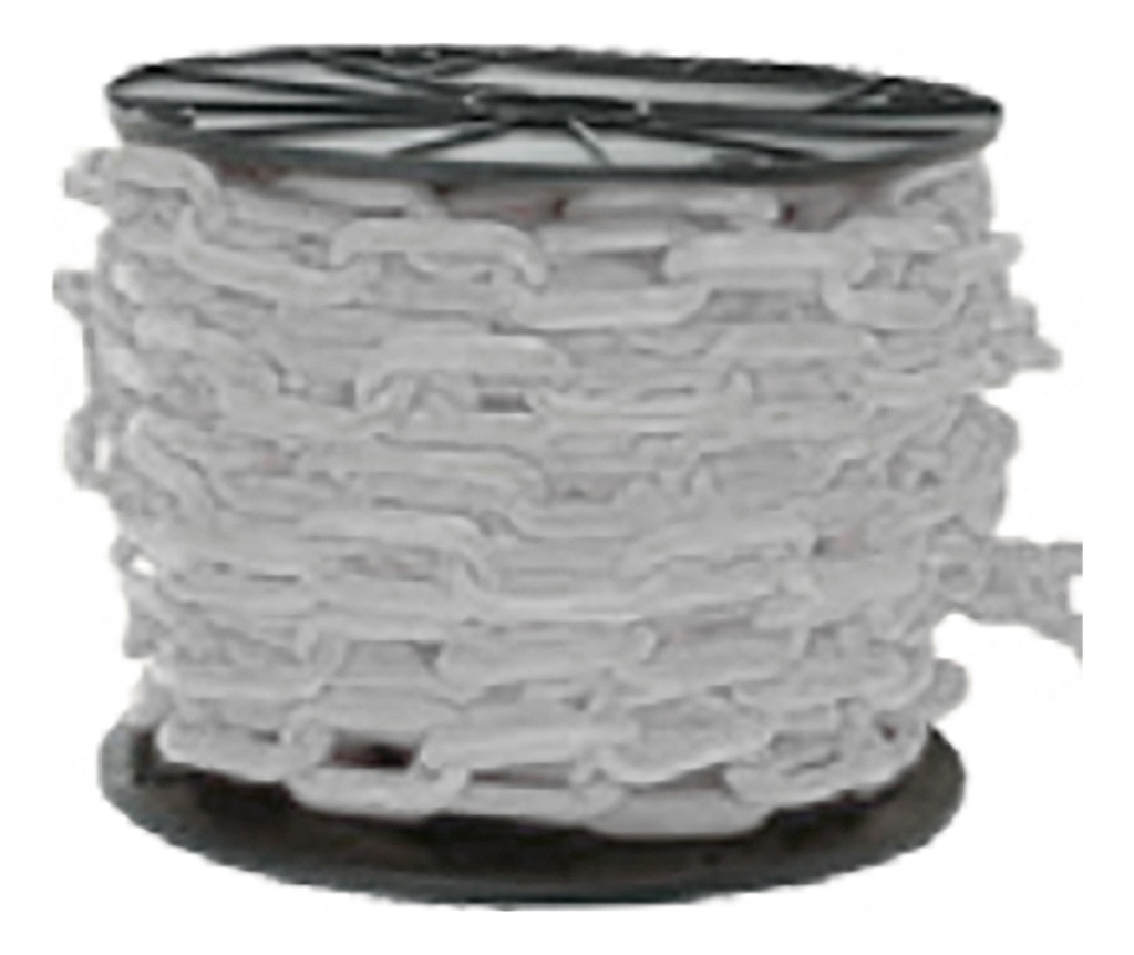 CADENA DE PLASTICO BLANCA 1.2MMX80MT