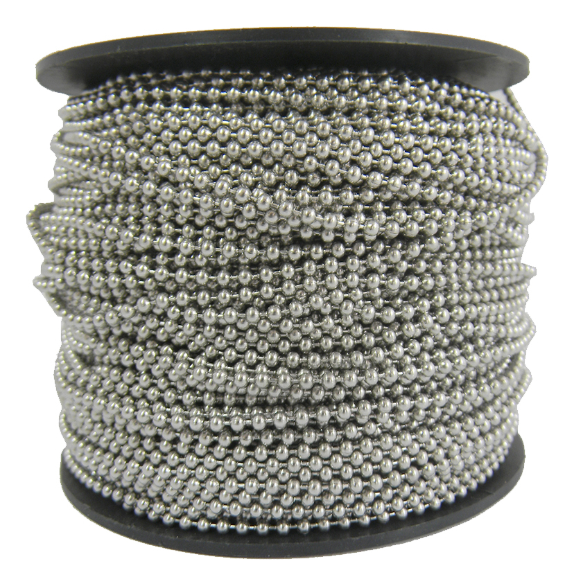 CADENA DE BOLA ACERO INOX. 3.2MMX50MT NO.6