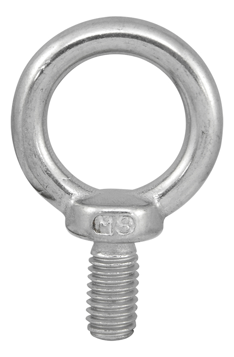 Argolla Con Tornillo Inoxidable SS304 8mm 80KG