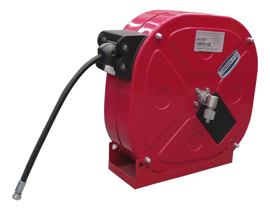 Carrete con Manguera para Grasa 1/4"x15m 9013+4515