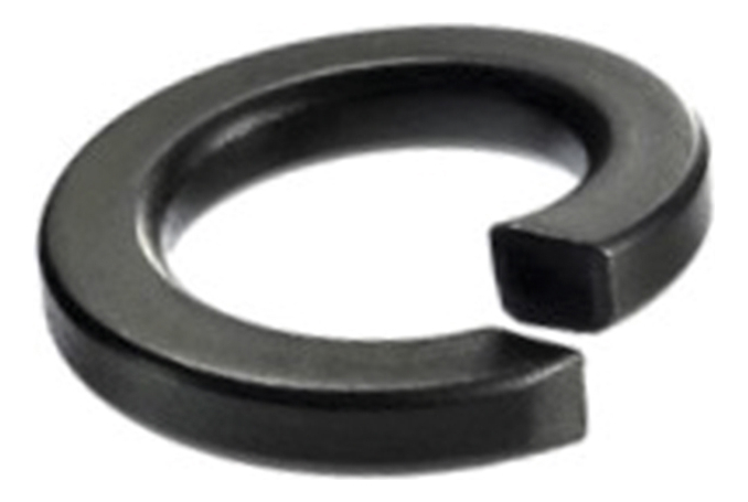 Arandela de Presión Negra 1/4" (6.3mm) (1000 Piezas)