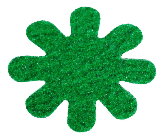 Cinta Antiderrapante Flor Verde 12 Piezas