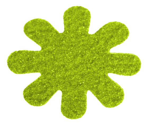 Cinta Antiderrapante Flor Fluorescente Amarilla 12 Piezas
