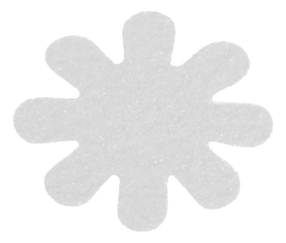 [GM-14CINTAS107PB] Cinta Antiderrapante Flor Transparente 12 Piezas