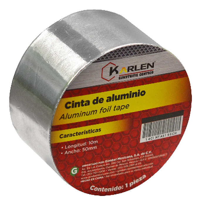 [GM-14CINTAS195CH] Cinta de Aluminio 10mx50mm