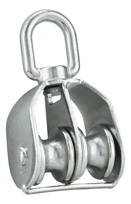 [GM-14GARRUC204DE] Garrucha Doble Inoxidable SS316 23×23mm MS1114 para Marino