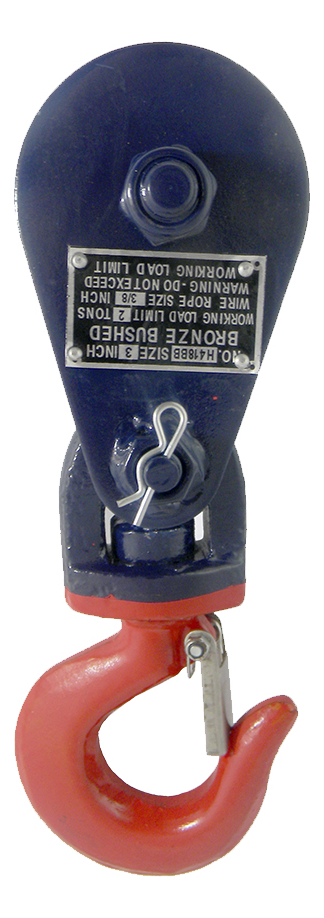 [GM-14GANCHO116CH] Polea con Gancho de Eslinga Patesca 12" 8 TON B1506