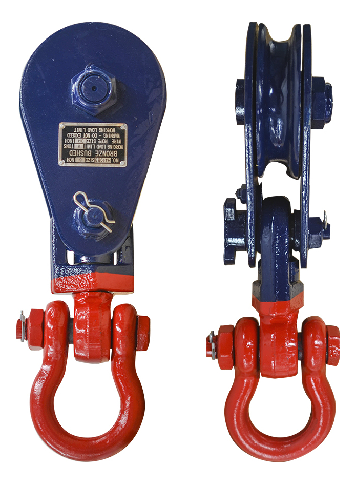 [GM-14GANCHO122CH] Polea con Grillete de Eslinga 12" 8 TON B1606