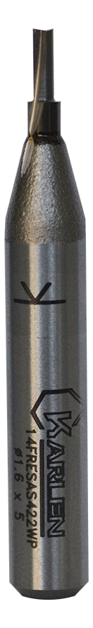 Broca Router (Fresa) Recta con Punta P210408 4.0x11x63mm