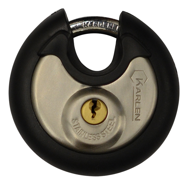 CANDADO REDONDO TIPO DISCO SSDC70 SIN PVC