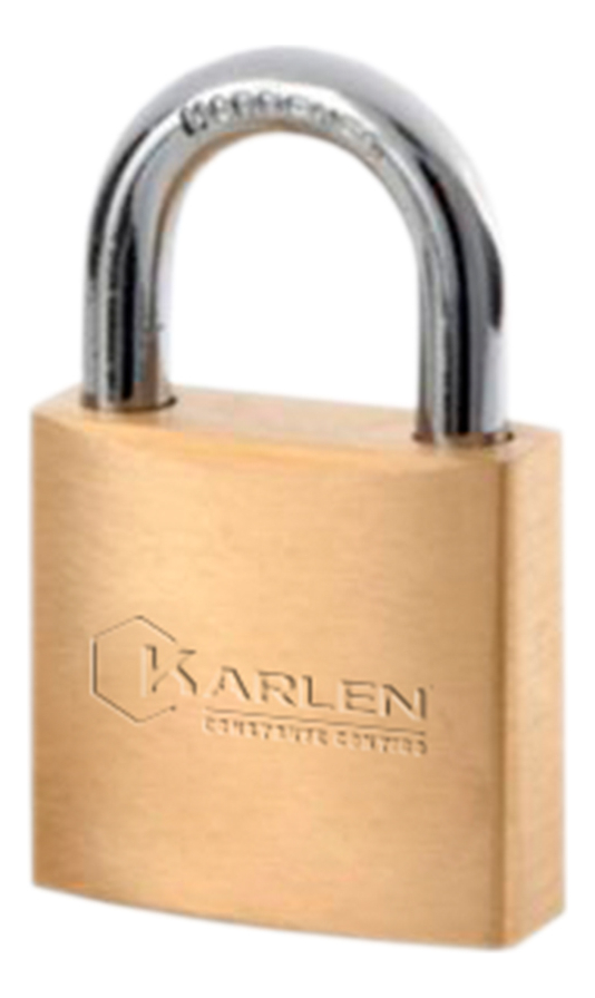 [GM-14CANDAD089CH] CANDADO DE ACERO LATONADO 63MM 3 LLAVES DE ACERO NIQUELADAS