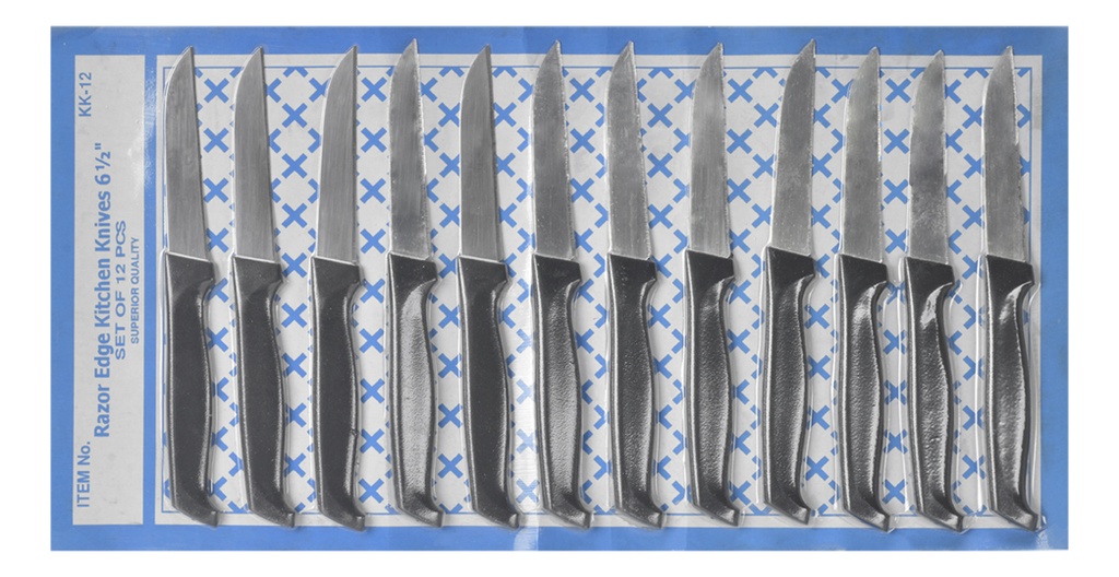 Juego de Cuchillos de Mesa 127mm KK12 (12 Piezas)
