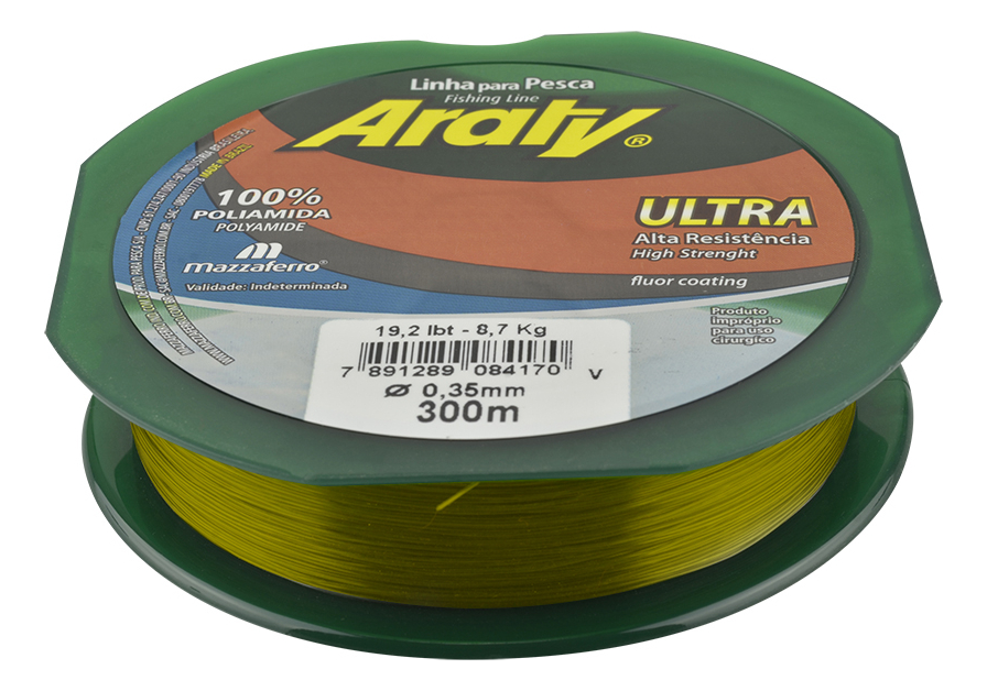 HILO DE PESCA "ARATY" ULTRA 300M-0.25MM ORO FLUOR 19AUL3O025