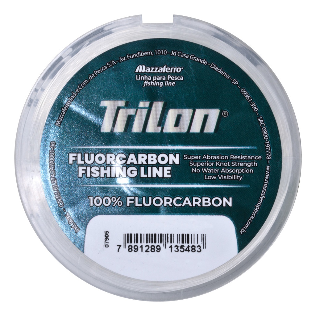 Hilo de Pesca Trilon Leader Line - Fluorocarbon 100M - Mm: 0,25 Blanco