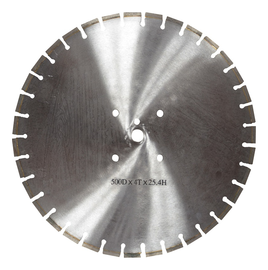 SIERRA CIRCULAR DE DIAMANTE 4T DE 500MM DI METRO 25.4MM BARRENO
