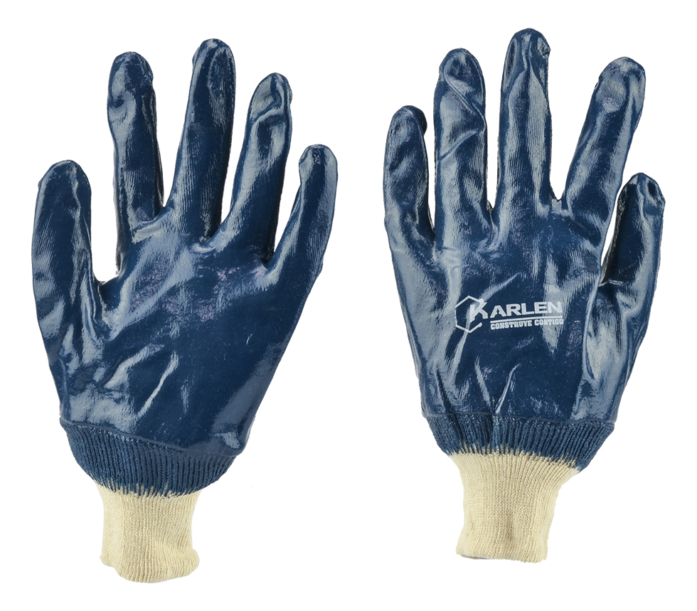 GUANTES RECUBIERTOS DE NITRILO GDE N4F-B