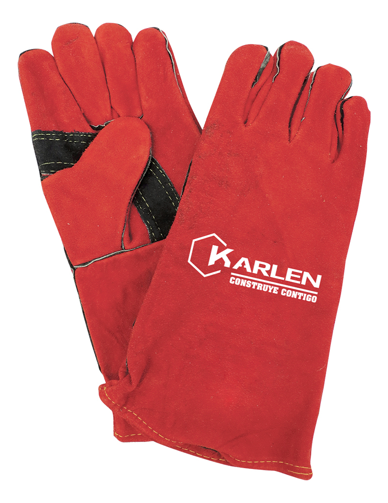 GUANTES DE PIEL PARA SOLDAR REFORZADO 14"WC106/R (KEVL)
