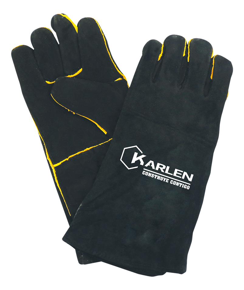 GUANTES DE PIEL PARA SOLDAR 14" WC003/BLK