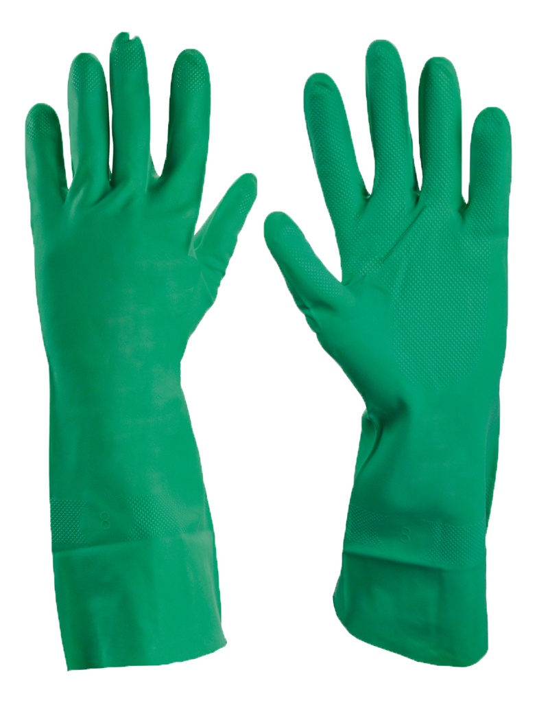 GUANTES DE NITRILO VERDE NO.8