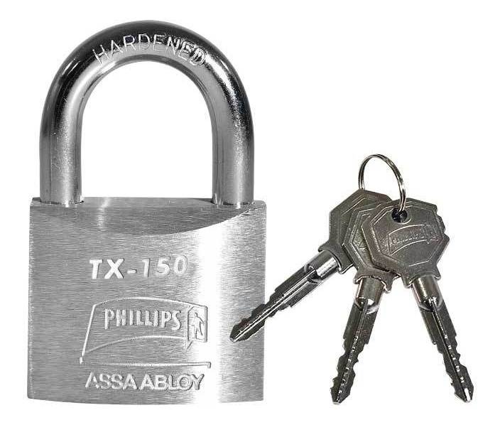 [BE-22920] Candado Metalico 50mm Phillips  Tx150 Phillips