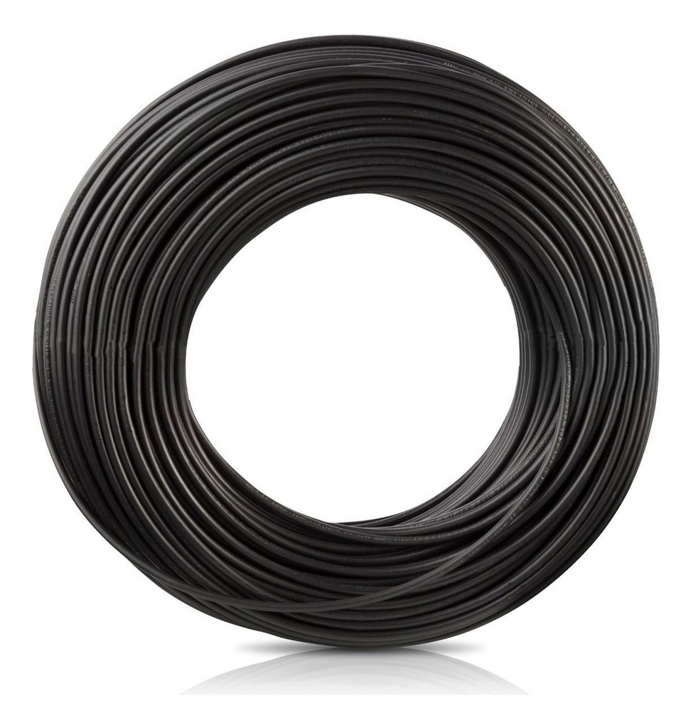 Cable Negro Calibre #12 Iusa Thw Cobre 100m
