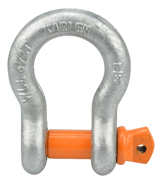 GRILLETE REFORZ. PERNO NARANJA 6 W.L.L. 3/8"X7/16"