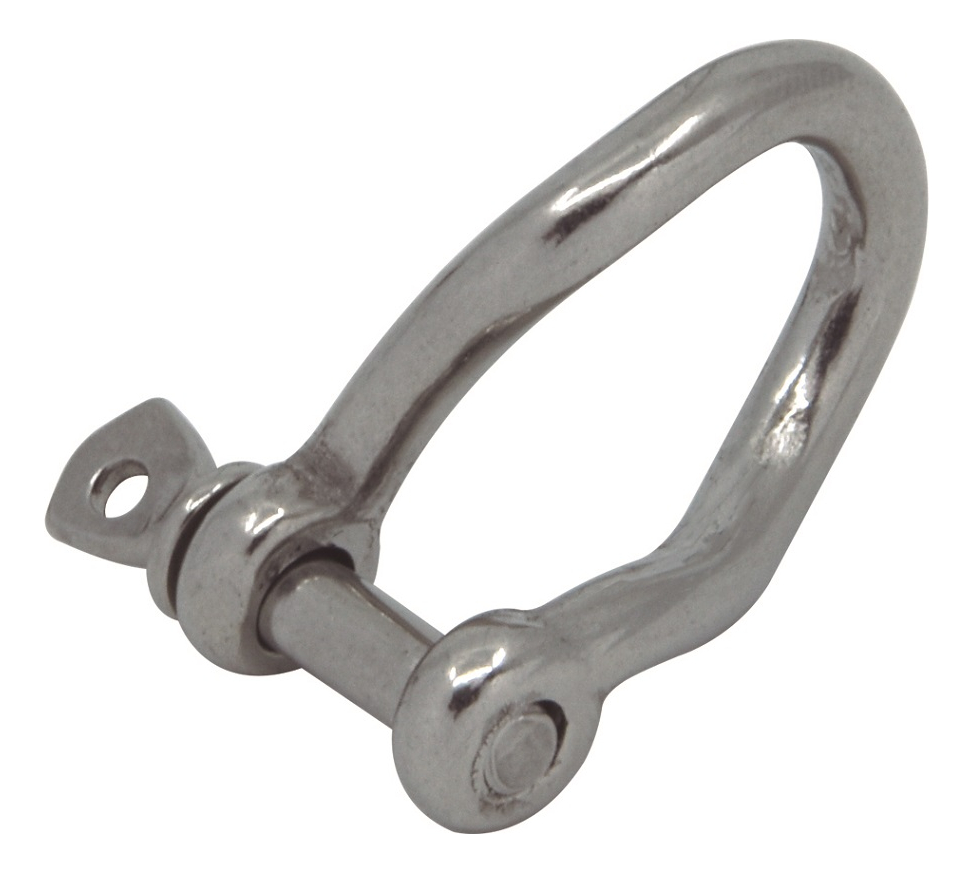 GRILLETE REVIRADO ACERO INOXIDABLE 4MM 316 4X8X24MM