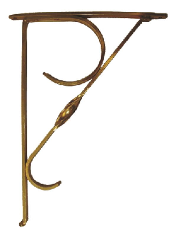 [GM-14MENSUL035SM] MENSULA ALUMINIO ORO 17X20CM D/P