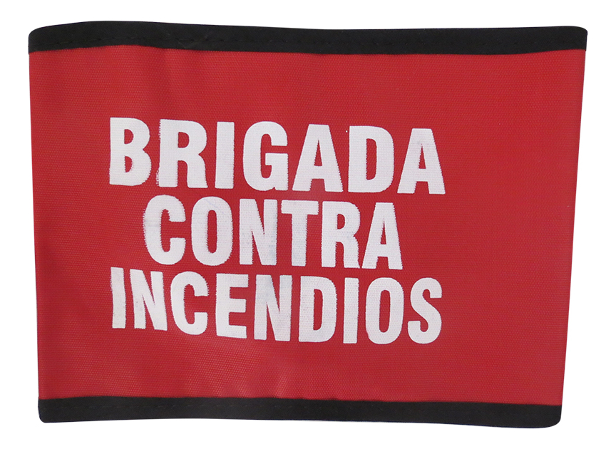 [GM-14SEGURI007SM] BRAZALETE BRIGADISTA ROJO CONTRA INCENDIOS