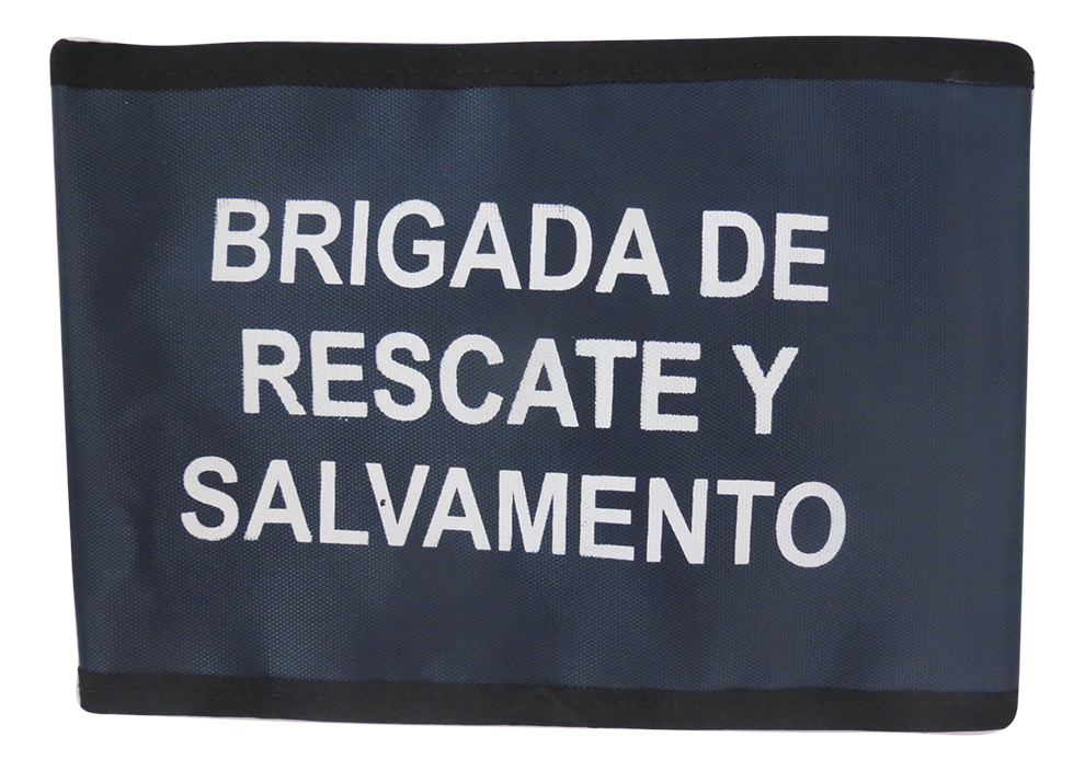 Brazalete Brigadista Azul Marino Rescate y Salvamento