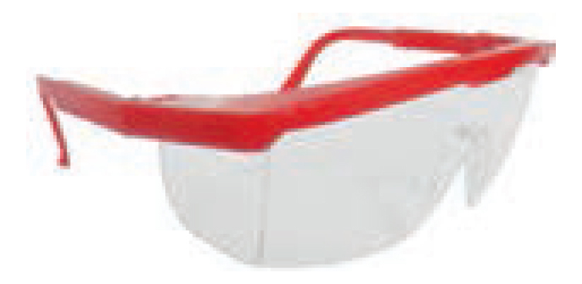 [GM-14SEGURI071CH] GAFA PROTECTORAS TRANSPARENTE CEJA ROJA SR14044 SG-007