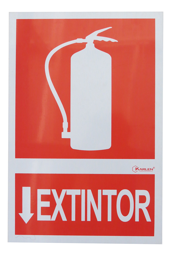 Señal "extintor" 30X45CM