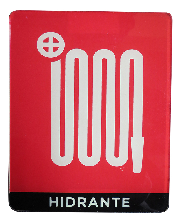 SEÑAL ACRILICO "HIDRANTE" 20X16CM