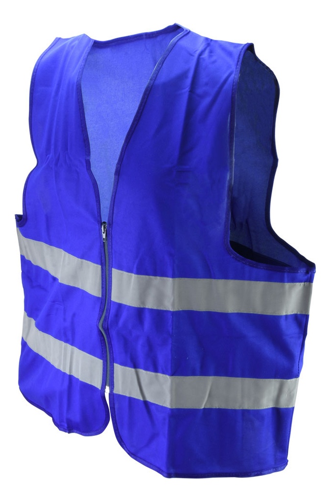 [GM-14SEGURI328SM] Chaleco Clase 2 Azul con Cierre Talla Grande