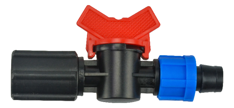 LLAVE DE PASO PARA MANGUERA DE RIEGO POR GOTEO 1/2" 13MM FL011712