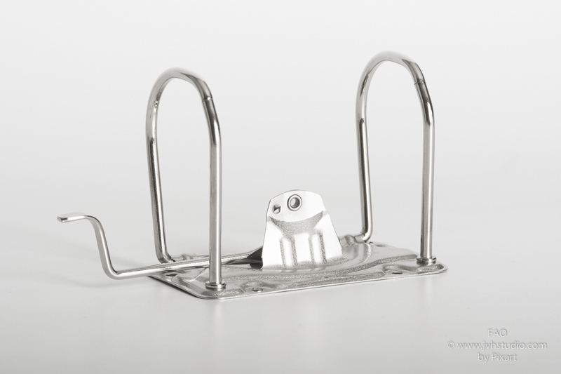 HERRAJE DE REGISTRADOS CON PALANCA LATERAL SATINADO 200 PZ