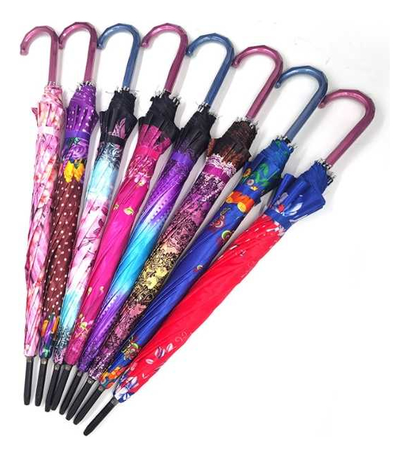 [EB-UB8361] Paraguas satinado 16 varillas 80 cm 60 PZ