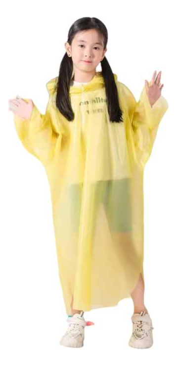[EB-UB8613] Impermeable reflectante con capucha Infantil 100 PZ