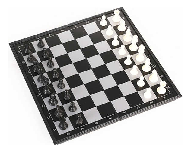 Juego de Ajedréz Magnético 25x25 CM 48PZ Weisco.mx