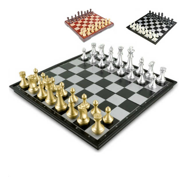 Juego de Ajedréz Magnético 25x25 CM 48PZ Weisco.mx