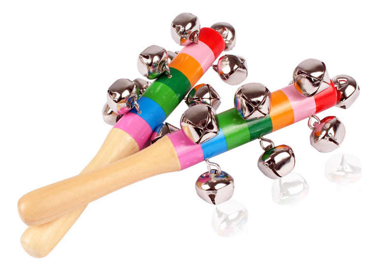 [EB-TY361377] Didáctico sonaja de 10 cascabeles madera 6x19 cm 480pz