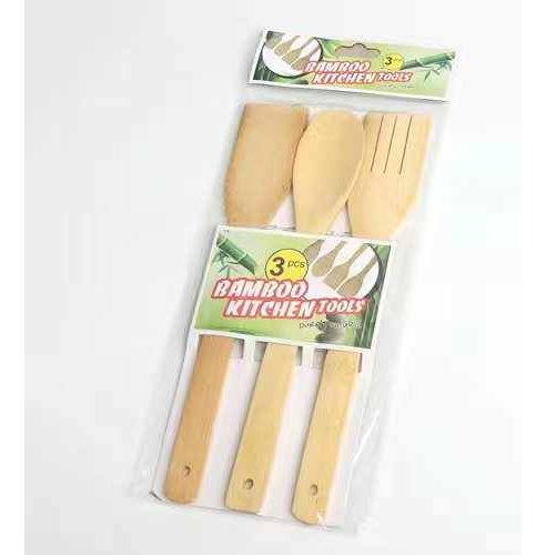 Set de 3 palas de bamboo 10x40 cm 120PZ  WEISCO.MX