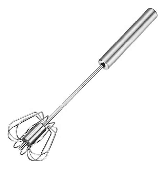 Batidor de Huevo a Presión, Acero Inoxidable 27 CM 72PZ Weisco.mx
