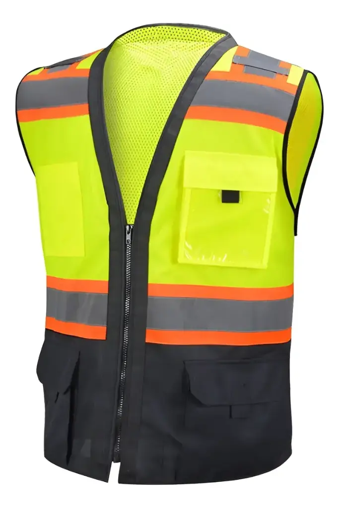 [BL-100-1021-NEON] Chalecos Seguridad Industrial Bitono Fresco Malla Atras Visi - Neon unitalla