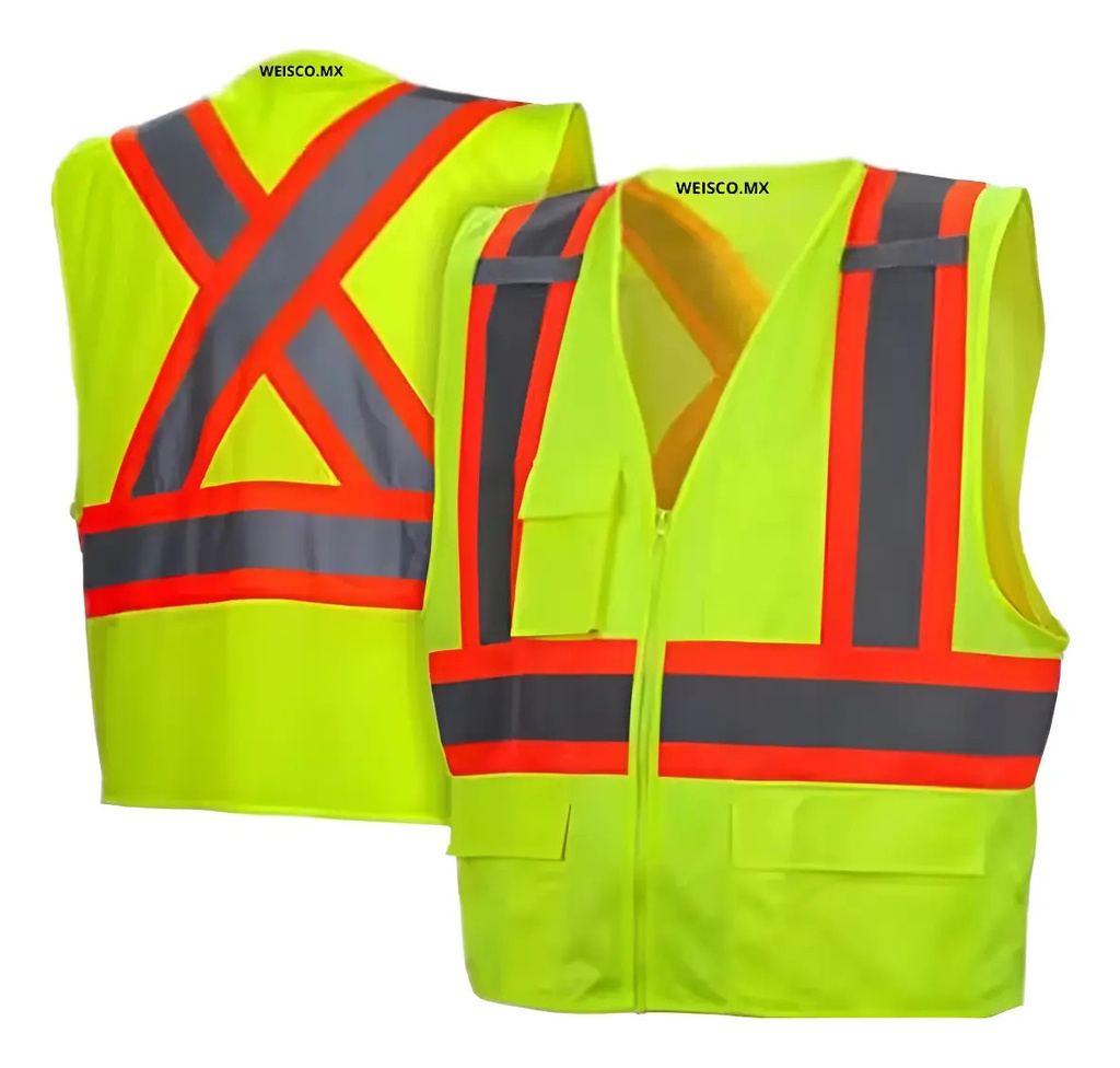 Chaleco de Seguridad Industrial Super Vis Weisco.mx - Neon